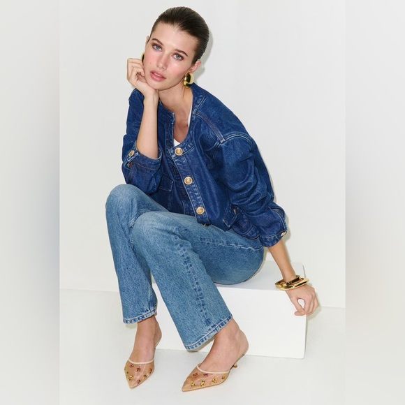 NWT! Reformation Wilda Pointed Toe Kitten Mule - Picture 2 of 10